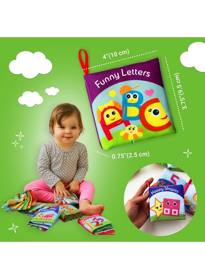 BabyBibi Cloth Books for Babies (Set of 6) - Premium Quality Soft Books for Babies. Touch and Feel Crinkle Paper. Cloth Books for Early Children's Development. - Image 5