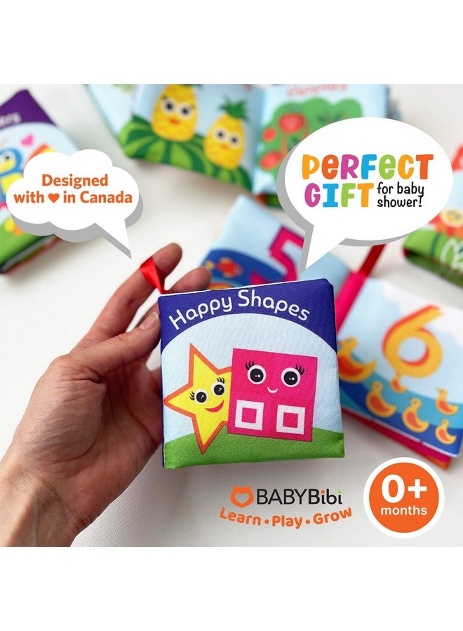 BabyBibi Cloth Books for Babies (Set of 6) - Premium Quality Soft Books for Babies. Touch and Feel Crinkle Paper. Cloth Books for Early Children's Development. - Image 4