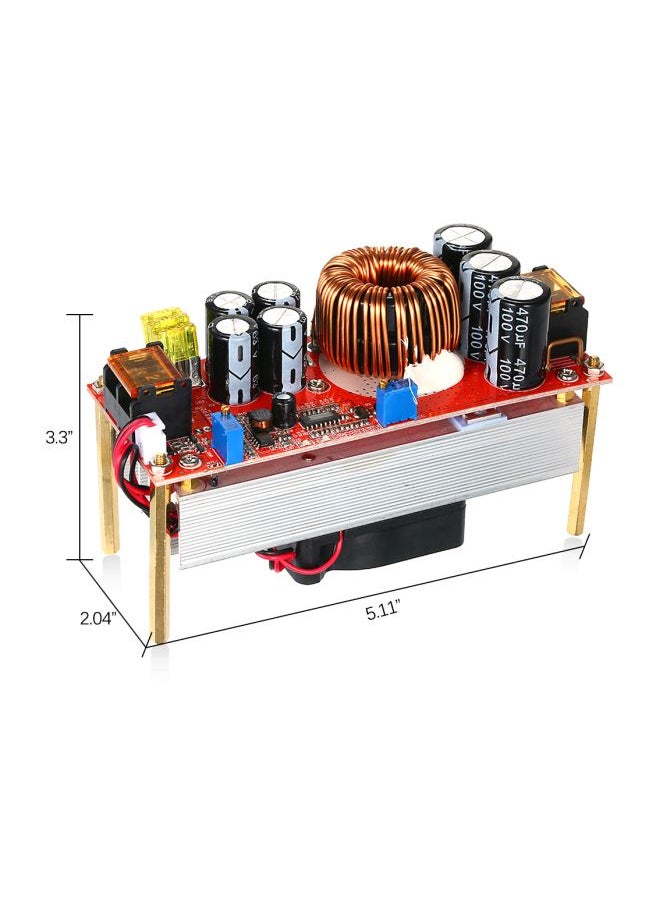 Generic - DC-DC Step-Up Converter Red/Black/Gold 15x10x8inch - Image 1