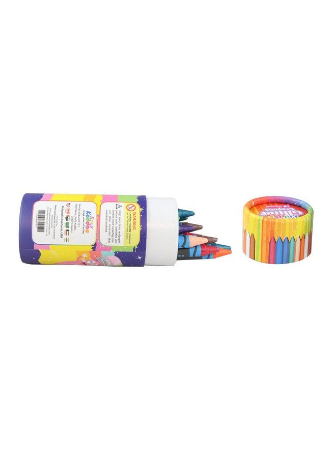 SMILY KIDDOS Smily Kiddos Glitter Crayons 16ct Multi-Colored Glitter Crayons for kids  - Image 3