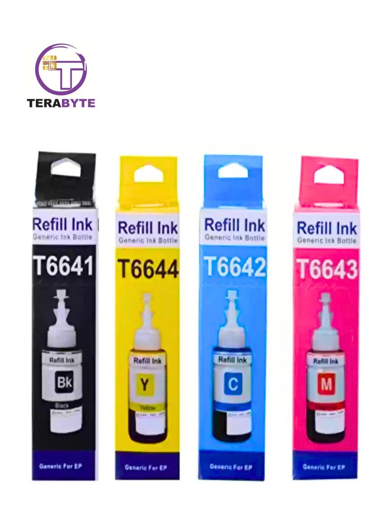 Terabyte Ink Set 664 for Epson for EcoTank Printer L210 L220 L300 L355 L365 L555 L1300 - Image 1