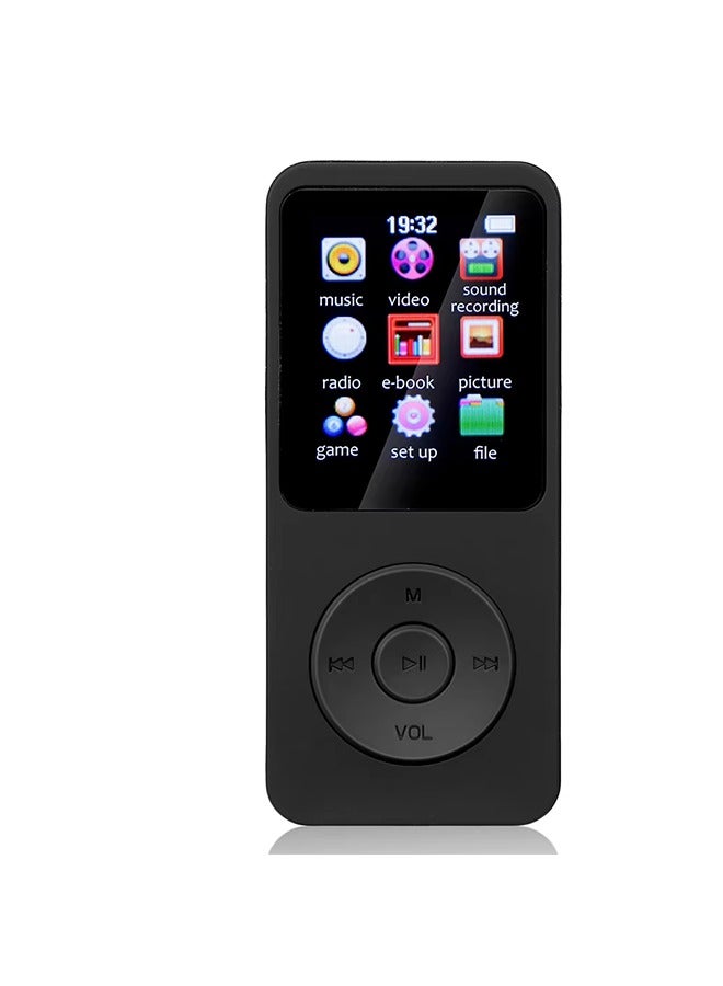 MP3 Player 1.8 in Screen Music Stereo Player Bluetooth-Compatible5.4 Built-in Speaker Support FM Radio E-Book Recording for Kids - Image 1