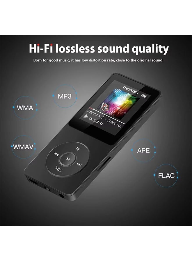 MP3 Player 1.8 in Screen Music Stereo Player Bluetooth-Compatible5.4 Built-in Speaker Support FM Radio E-Book Recording for Kids - Image 3