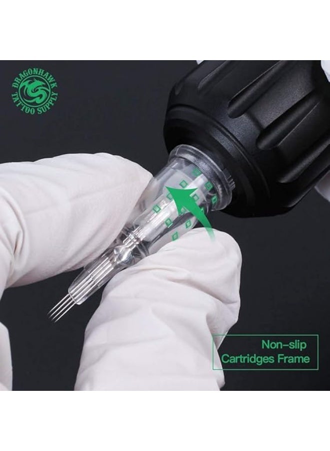 Dragonhawk Extreme Tattoo Needles - 20PCS Disposable Round Liner Cartridges 1201RL Professional Needles for Lining Work Fits Most Tattoo Machines - Image 3