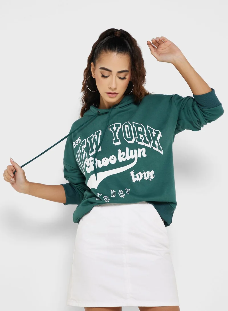 Ginger Graphic Pullover Hoodie
