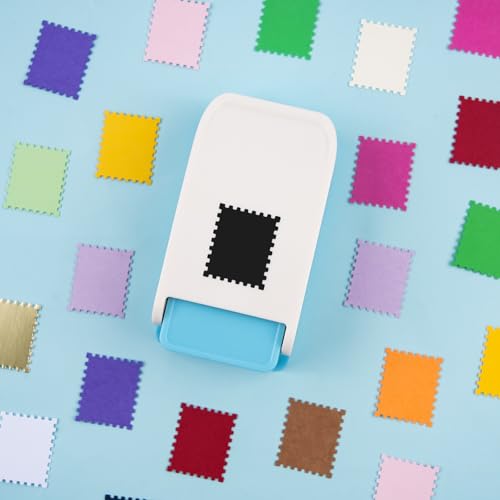 BAOFALI Stamp Puncher Rectangular Postage Stamp Punch 1X0.8inch, Stamp Hole Puncher Scalloped Rectangle Lever Action Paper Punches for Crafting Scrapbooking DIY Card Making Arts Crafts Supplies - Image 5