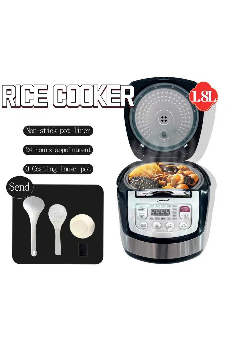 Portable Digital Rice Cooker with Stainless Steel Inner Pot – Multi-Function Electric Rice Maker with LCD Display, Timer & Keep-Warm Feature – Compact, Non-Stick, Easy-to-Carry Cooker for Home, Office & Travel Use  - Image 3