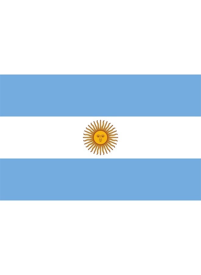 ARS Argentina  Flag - Heavy-Duty 210D Satin, Argentina  Flag for Outdoor/Indoor, Fade Resistant, Flag Day, And Home-Polyester, Sport Day, FIFA World Cup-Size-90X150cm - Image 2