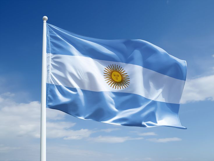 ARS Argentina  Flag - Heavy-Duty 210D Satin, Argentina  Flag for Outdoor/Indoor, Fade Resistant, Flag Day, And Home-Polyester, Sport Day, FIFA World Cup-Size-90X150cm - Image 1