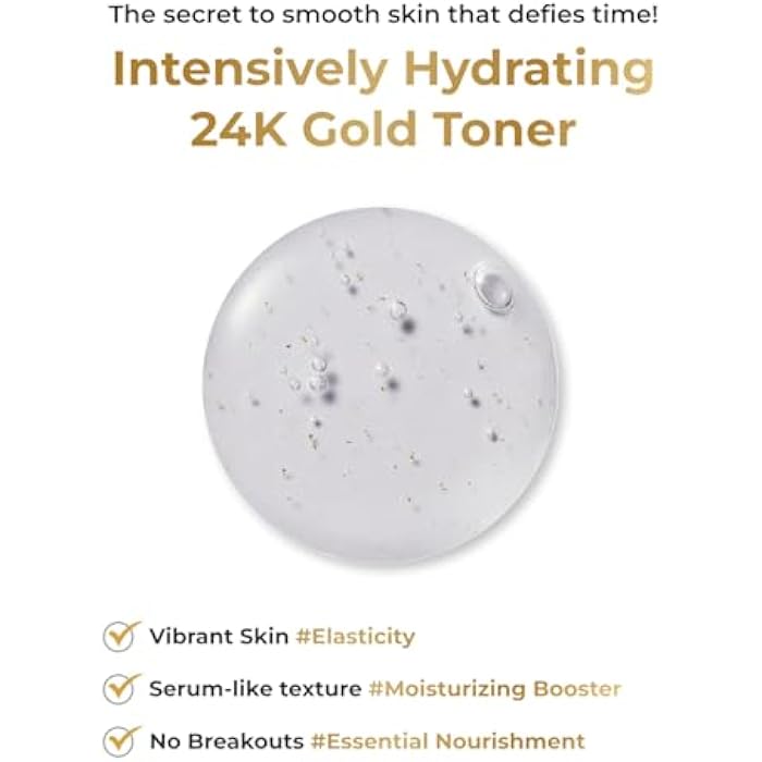 BOM Cosmetics Peptide Power Toner 5.07 Fl Oz, Hydrating Serum-Like Toner with Penta-Peptides and 99% Pure Gold for Skin Collagen Boost, Smoothness, and Long-Lasting Moisture, Korean Skincare - Image 3