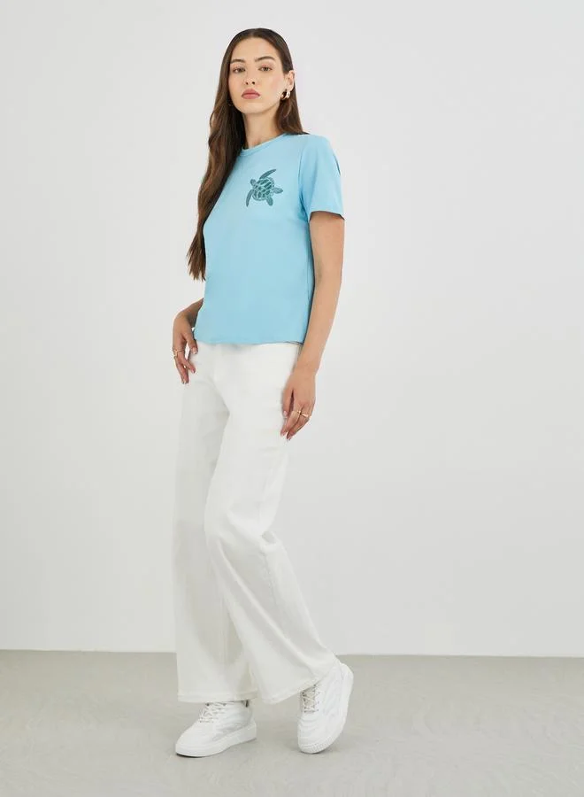 Take Two Take Two Graphic Print Short Sleeve T-Shirt