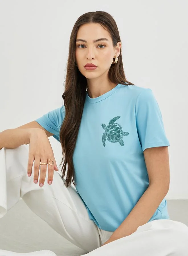 Take Two Take Two Graphic Print Short Sleeve T-Shirt