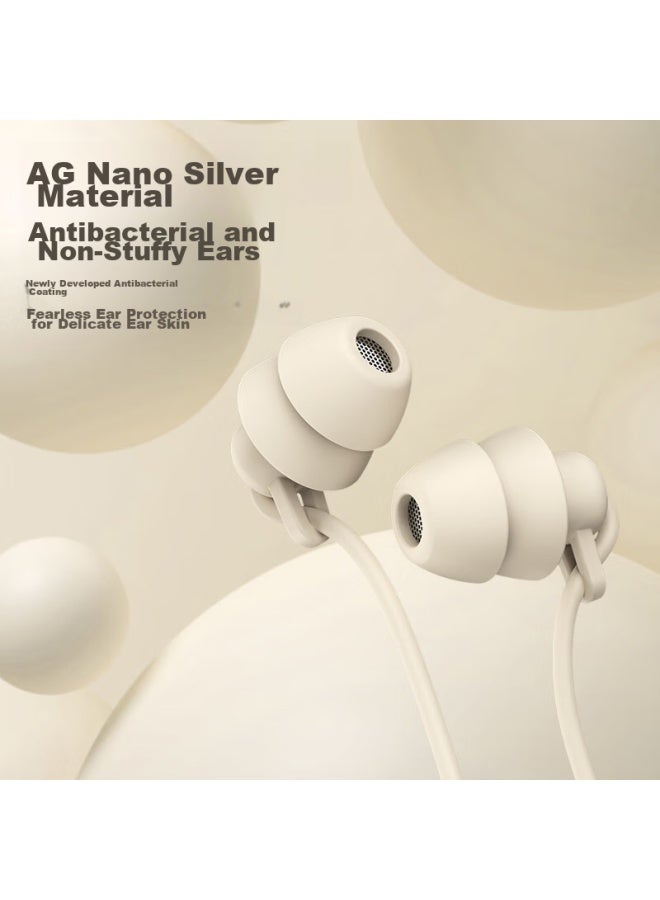 Bkayp Wired In-ear Sleep Headphones, Asmr Noise-cancelling Soft Earphones, Side Sleeping Without Pressing Ears, Sleep-specific, Anti-snoring, Suitable For Apple, Huawei, Vivo, Xiaomi, Oppo - Image 2