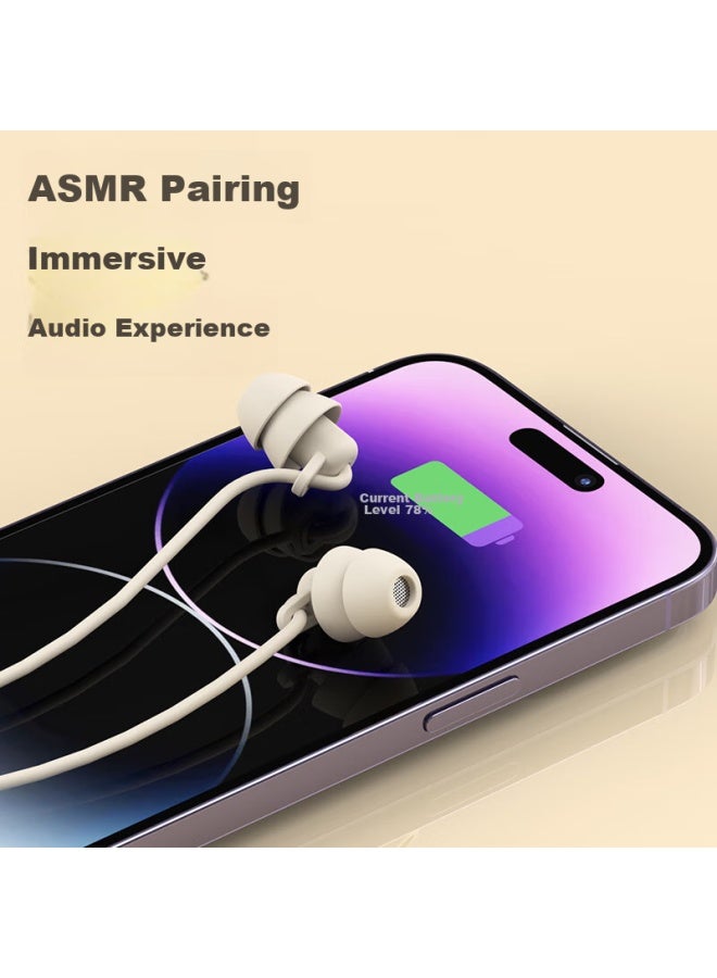 Bkayp Wired In-ear Sleep Headphones, Asmr Noise-cancelling Soft Earphones, Side Sleeping Without Pressing Ears, Sleep-specific, Anti-snoring, Suitable For Apple, Huawei, Vivo, Xiaomi, Oppo - Image 5