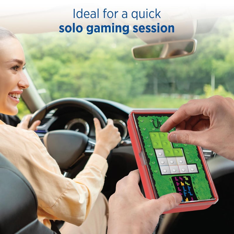 Thames & Kosmos Ubongo The Brain Game to Go Fast-Paced, Addictive, and Easy-to-Learn | Convenient Self Contained Carrying Case | Solo Geometric Puzzle Game | for Ages 8 and Up - Image 5