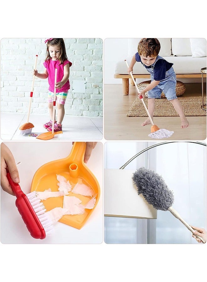 Household Cleaning Pretend Play Toy with  Accessories Included Toddler Cleaning Set for Kids Pretend Play Cleaning Tools (Pink) - Image 4