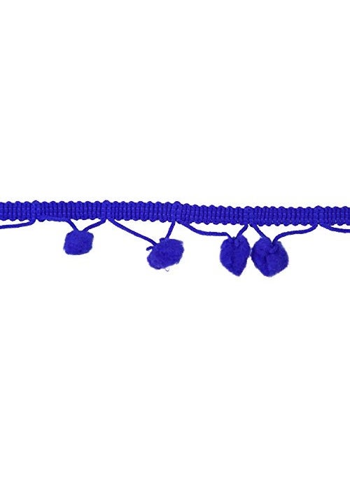 GOELX Pom Pom lace Royal Blue 9 Meters Bundle for Decorations/Borders/Crafts  - Image 2
