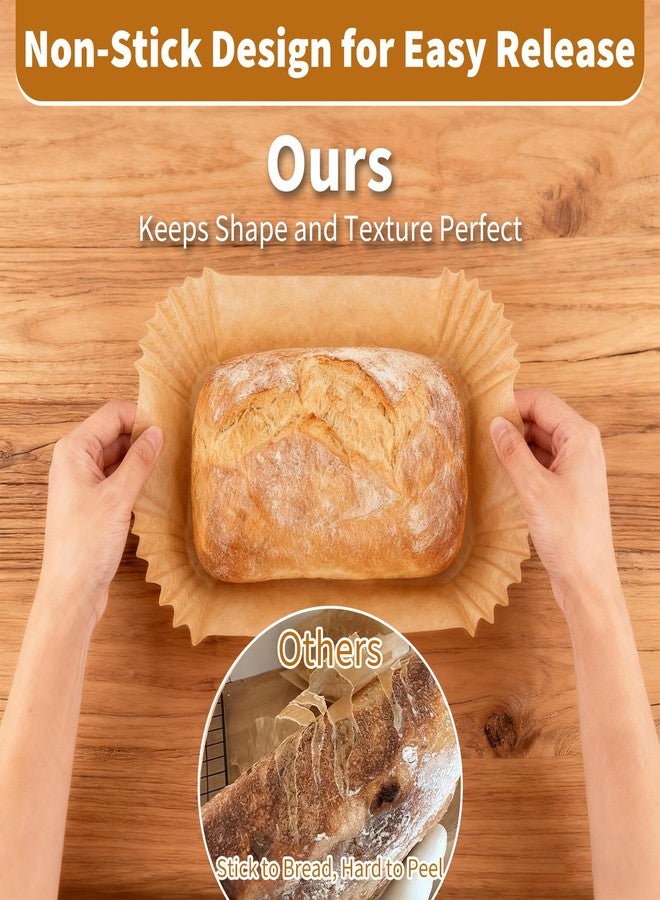 Fevbcnrj 100 Pcs Loaf Pan Liners for Baking Bread 9x5 Inch, Disposable Non-Stick Bread Pan Liners, Pre Formed Rectangle Parchment Paper, Perfect for Baking Banana Bread, Cakes, Sourdough Bread(Brown) - Image 4