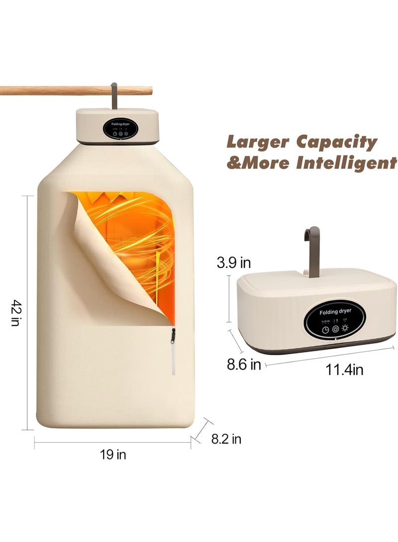 Portable Mini Clothes Dryer Foldable Clothes Dryers for Laundry Apartment,Rv,Travel,Hotel Home Dorm Camping - Image 2