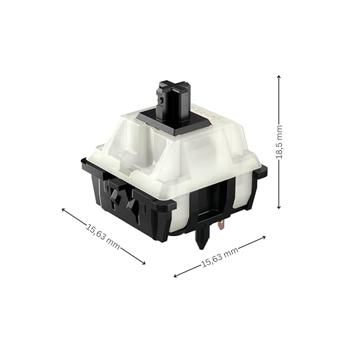 CHERRY MX Black Clear TOP Switch Kit, 23 Mechanical Keyboard Switches, for DIY, Hot-Swap or Gaming Keyboards, Linear Switch Without Click, Powerful & Direct - Image 3
