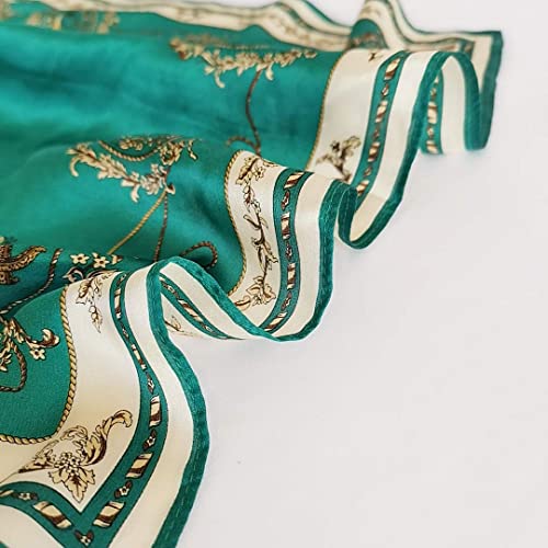 FONYVE 100% Mulberry Silk Scarfs for Women - Lightweight Square Satin Head Scarf - Small Silk Hair Scarf for Sleeping 21" x 21" - Image 2