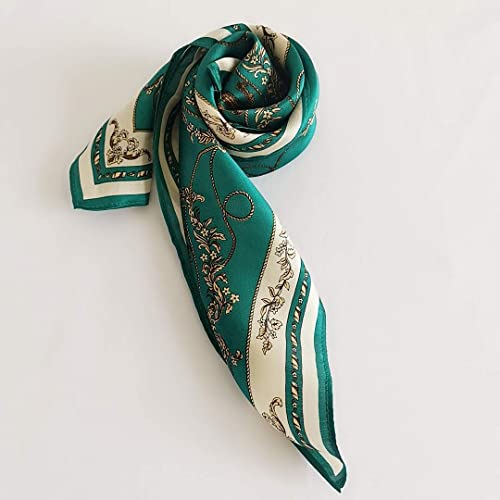 FONYVE 100% Mulberry Silk Scarfs for Women - Lightweight Square Satin Head Scarf - Small Silk Hair Scarf for Sleeping 21" x 21" - Image 3