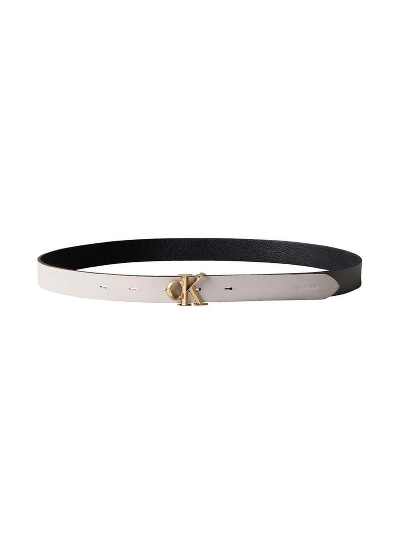 CALVIN KLEIN Reversible Pebbled Leather Logo Belt - Image 3