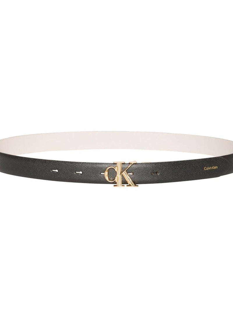 CALVIN KLEIN Reversible Pebbled Leather Logo Belt - Image 4