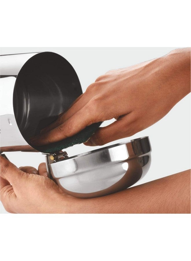 MARU موزع زيت مارو من الفولاذ المقاوم للصدأ للمطبخ - وعاء زيت متين للمطبخ مع مقبض، مثالي للطهي موزع زيت مثالي للاستخدام اليومي 1000 مل - Image 5