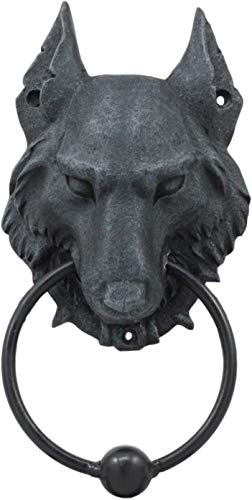 Pacific Giftware 8.5 Inch Evil Wolf Gargoyle Resin Door Knocker Statue Figurine - Image 3