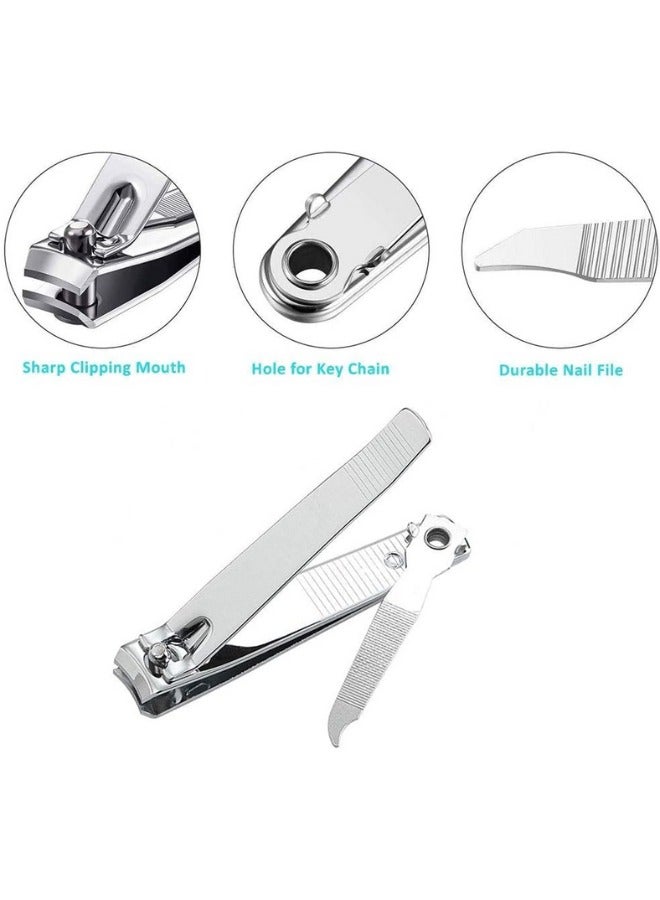 Sharp Nail Clipper and Trimmer, Built in Nail Files Heavy Duty Stainless Steel, Suitable for Thick Fingernail Toenail Clippers Cutter for Men and Women - Image 4
