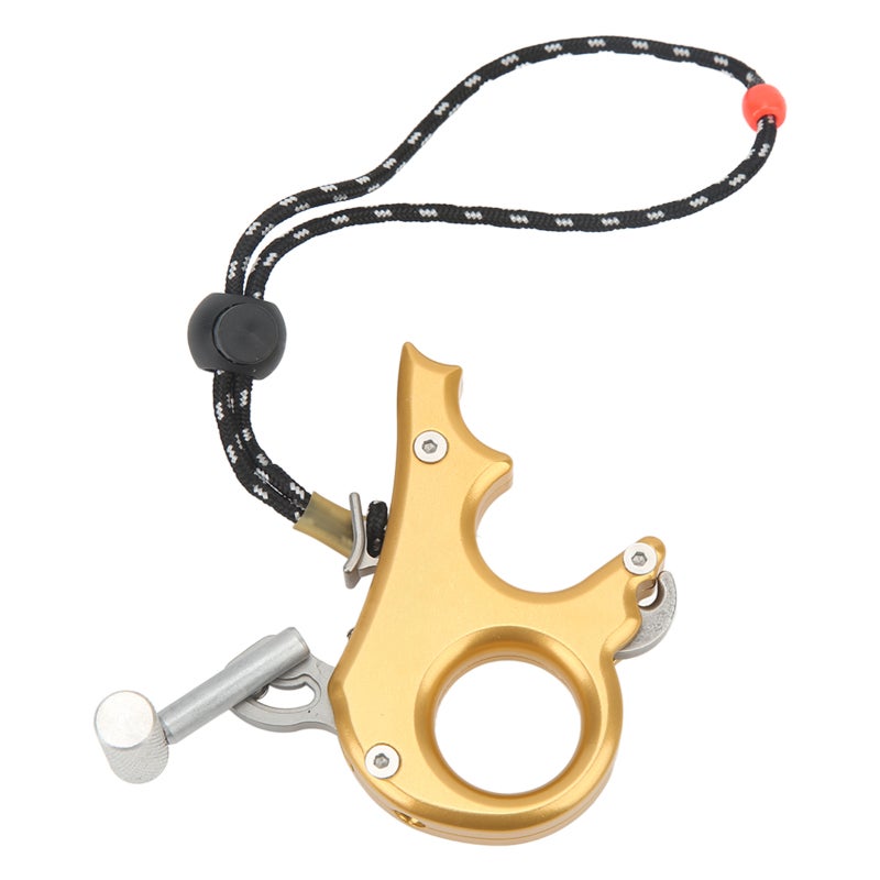 SHARROW Compound Bow Release Aluminum Alloy Archery Thumb Trigger - Adjustable Sensitivity 3 Finger Grip Release for Hunting - Image 4
