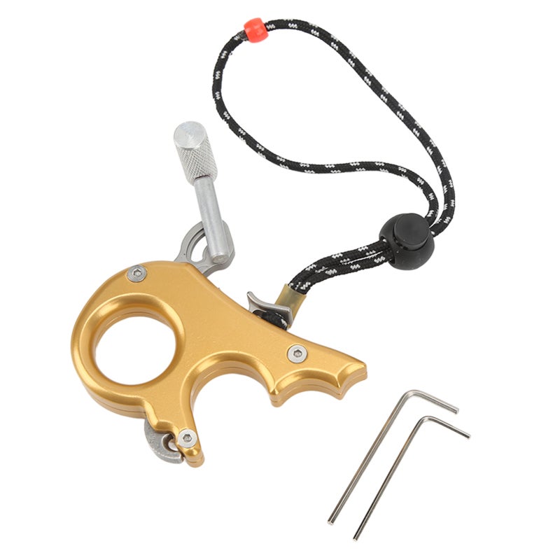 SHARROW Compound Bow Release Aluminum Alloy Archery Thumb Trigger - Adjustable Sensitivity 3 Finger Grip Release for Hunting - Image 3