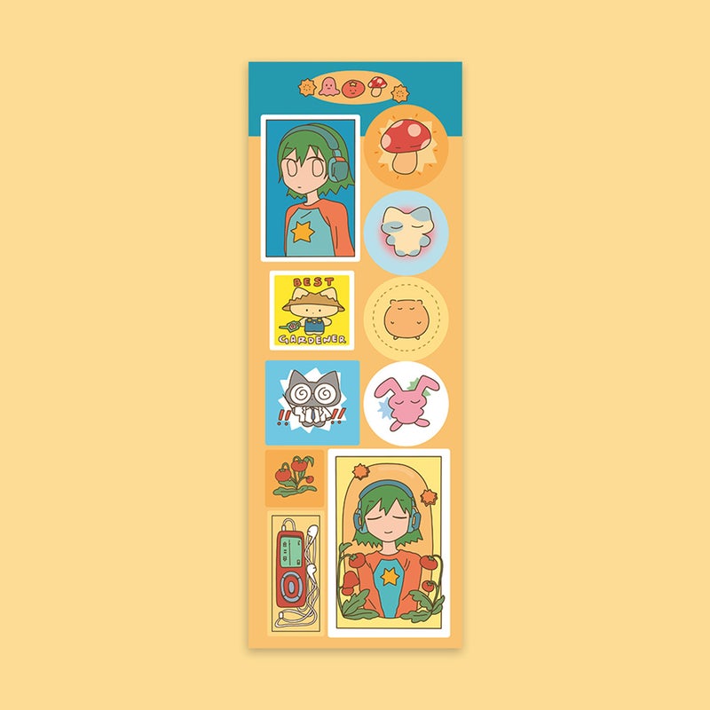 Generic Soft Human Instant Sticker DIY Notebook Little Gardener