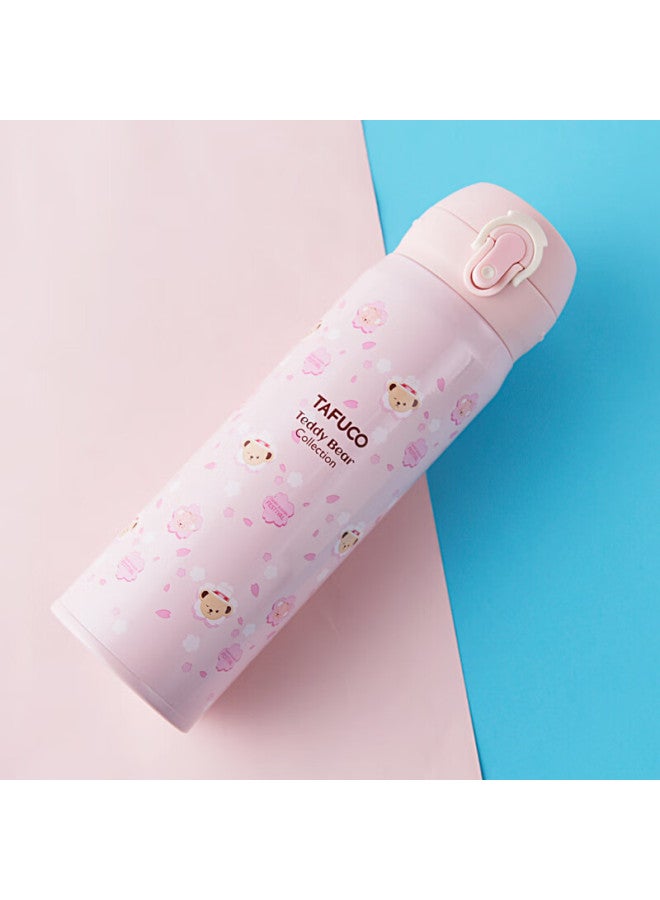 Tafuco 316 Stainless Steel Insulated Travel Mug Car Home Portable Direct Drinking Water Bottle 0.5l Pink T5475 - Image 3