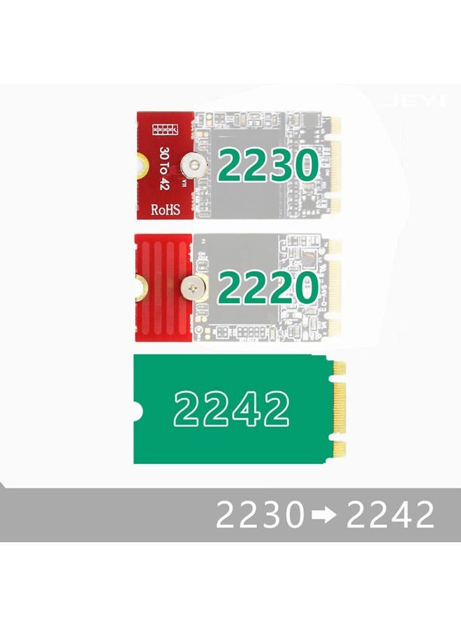 JEYI M2 M2PLUS NGFF NVME m. 2 نقل ممتد 2230, 2242, 2260, 2280 تغيير حجم طويل NVME NGFF M.2 U.2 M3 M.3 SSD - Image 4