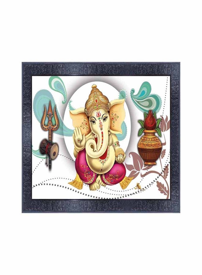 pnf Poster And Frames Ganesh Ji Wooden Photo Frame With Acrylic Sheet | For Living, Pooja Room | Home Decoration Item | Best Gifting Option (10 * 14inch,Multicolour,Synthetic) 6703 - Image 1