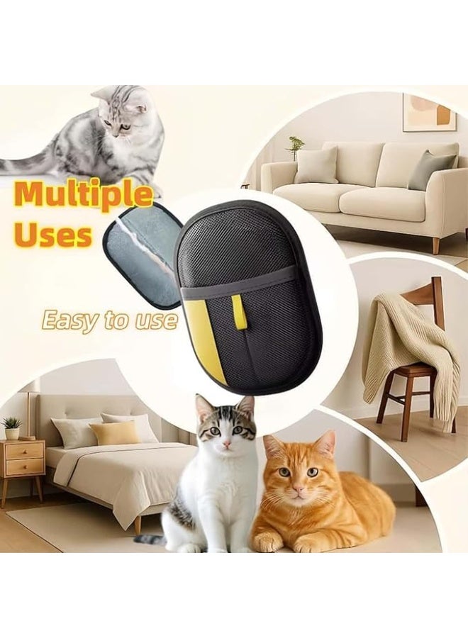 Beauenty Double Sided Pet Grooming Gloves, Reusable Dog & Cat Hair Remover Glove for Washing, Deshedding & Brushing, Antistatic Grooming Gloves for Long/Short Hair Pets (2 Packs) - Image 4
