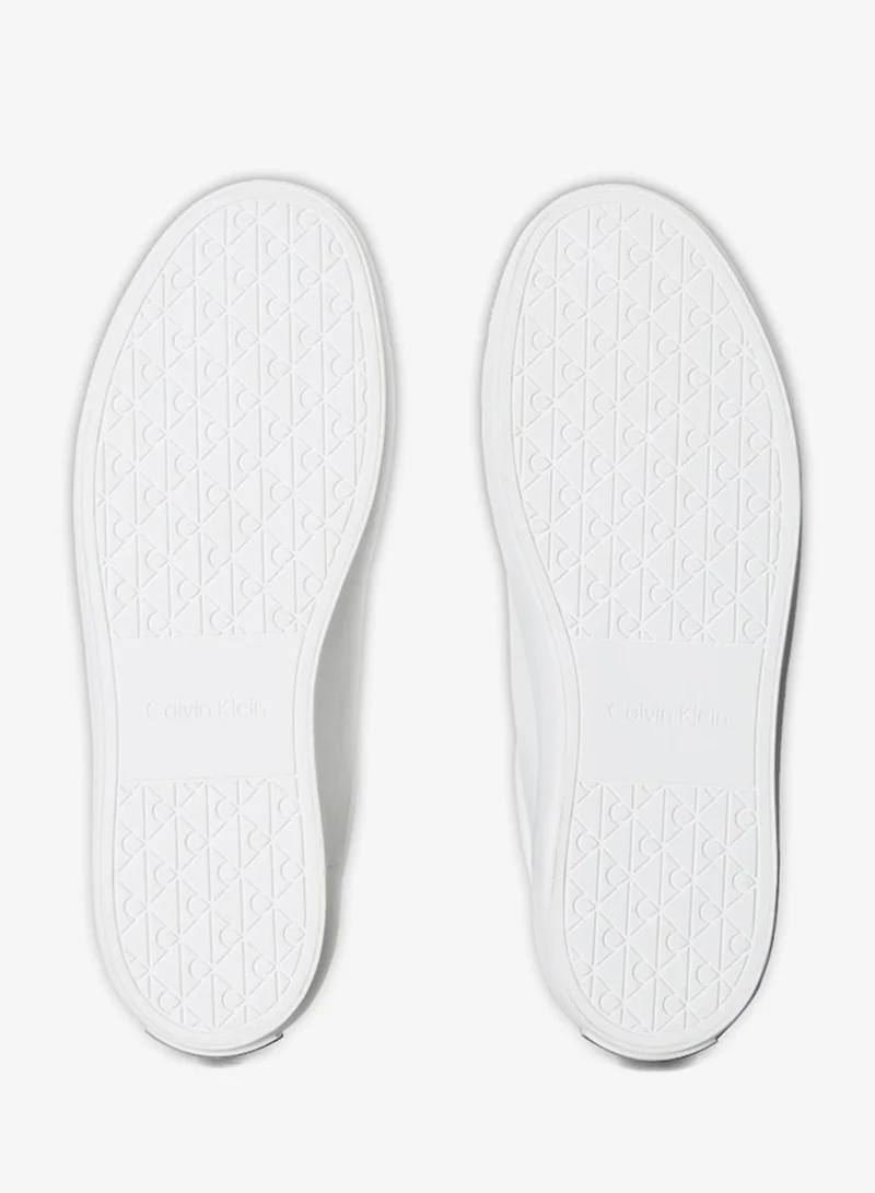 CALVIN KLEIN  Smooth Leather Embossed Logo Trainers for Women | Best Price UAE