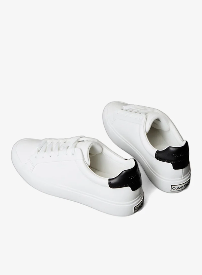 CALVIN KLEIN  Smooth Leather Embossed Logo Trainers for Women | Best Price UAE