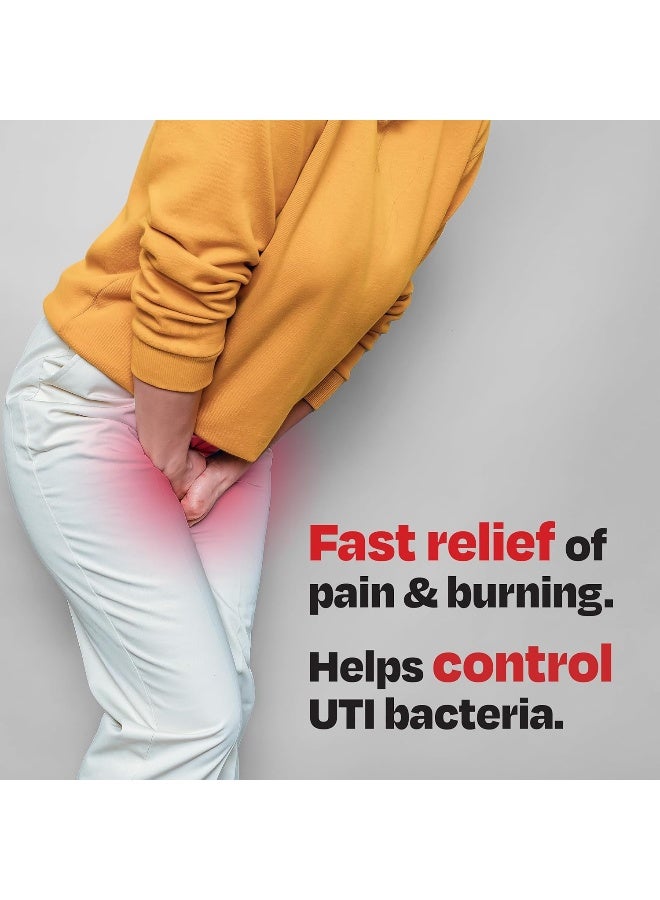 UTI Pain Relief, Maximum Strength, Relieves Pain  Urgency of Urinating, 48 Count - Image 2