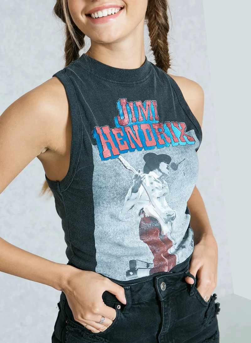 FOREVER 21 Printed Tank Top
