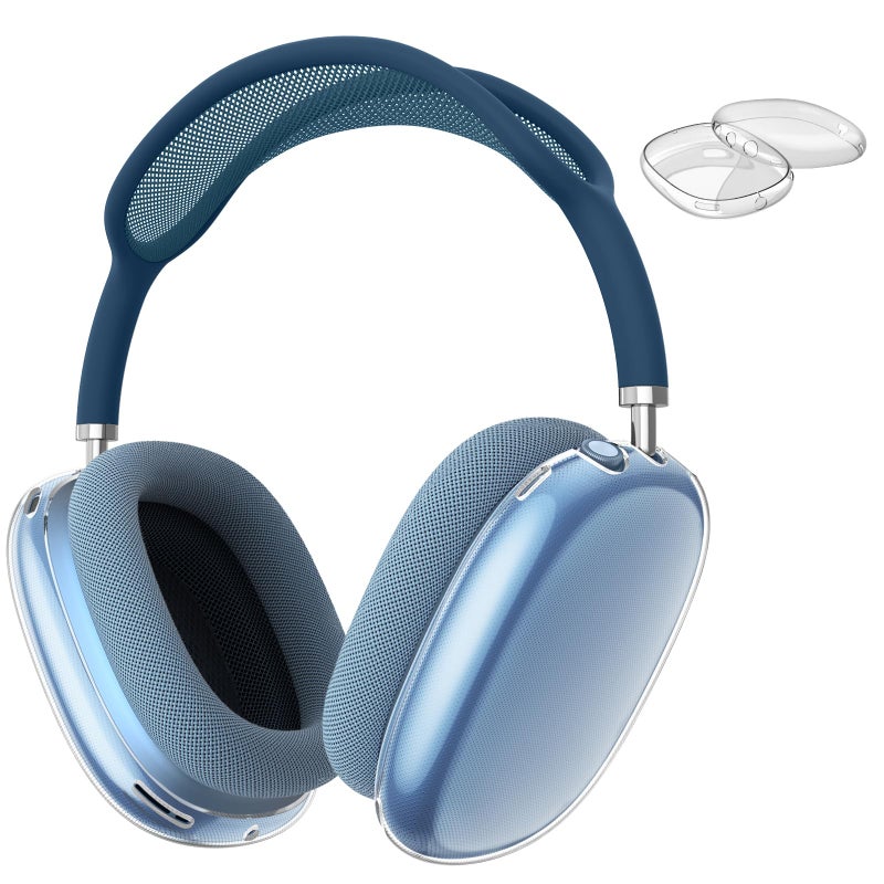 Fintie Case Cover for AirPods Max Headphone, Soft TPU Clear Anti-Scratch Protective Cover, Transparent Accessories Skin Protector for Airpods Max (Crystal Clear) - Image 1