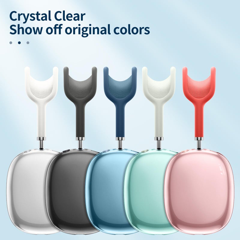 Fintie Case Cover for AirPods Max Headphone, Soft TPU Clear Anti-Scratch Protective Cover, Transparent Accessories Skin Protector for Airpods Max (Crystal Clear) - Image 5