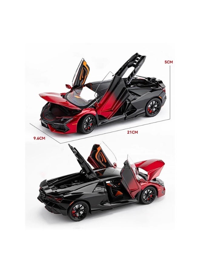 general Scale car Model 1:24 for Revuelto Alloy Car Model Diecast Metal Scale Car Model Highly Restored Real Car Put in Bookcase Suitable for Display - Image 2