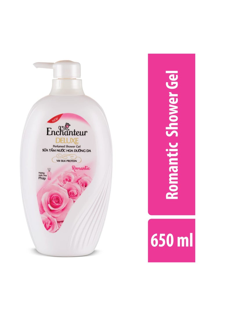 انشانتر جل الاستحمام انشانتر رومانتيك ديلوكس يرطب جسمك ويدوم طويلاً ويجدد البشرة 650 مل - Image 2