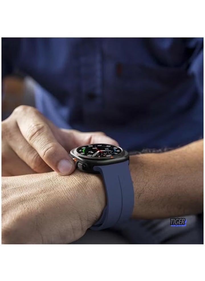 TIGER Magnetic Band Compatible with Samsung Galaxy Watch 7 Ultra 2024 – Silicone Sports Strap, D-Buckle Replacement, No Gap Design, Magnetic Closure, Stylish and Comfortable Band for Men & Women - Image 2