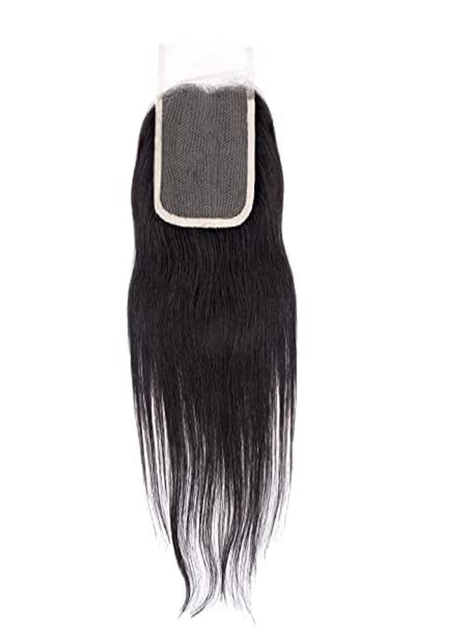 فولي باروكة دانتيل مصنوعة بالكامل من شعر بشري طبيعي للنساء والفتيات لتغطية فروة الرأس الأمامية (20 بوصة، أسود) - Image 5