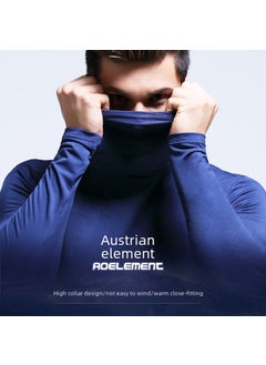 Generic Mens Slim Fit Turtleneck Thermal Top Grey  - Image 3