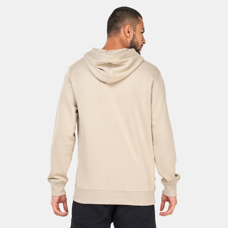 Timberland Men's Linear Logo Print T-Hoodie